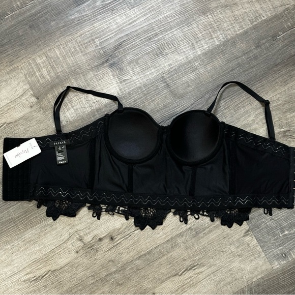 Bustier-Papaya Eyelet Bustier, NWT - Picture 11 of 13